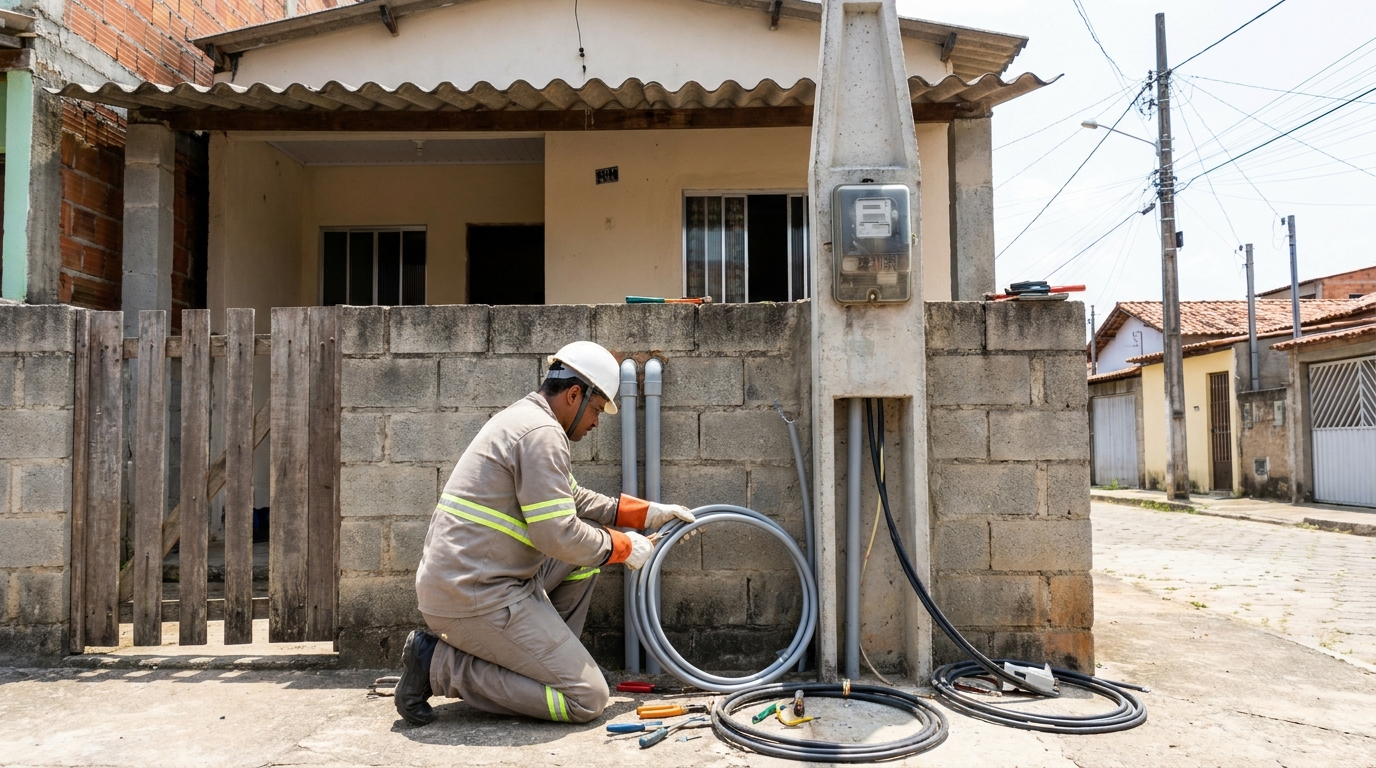 Instalação de Poste Padrão em Barueri‑SP
