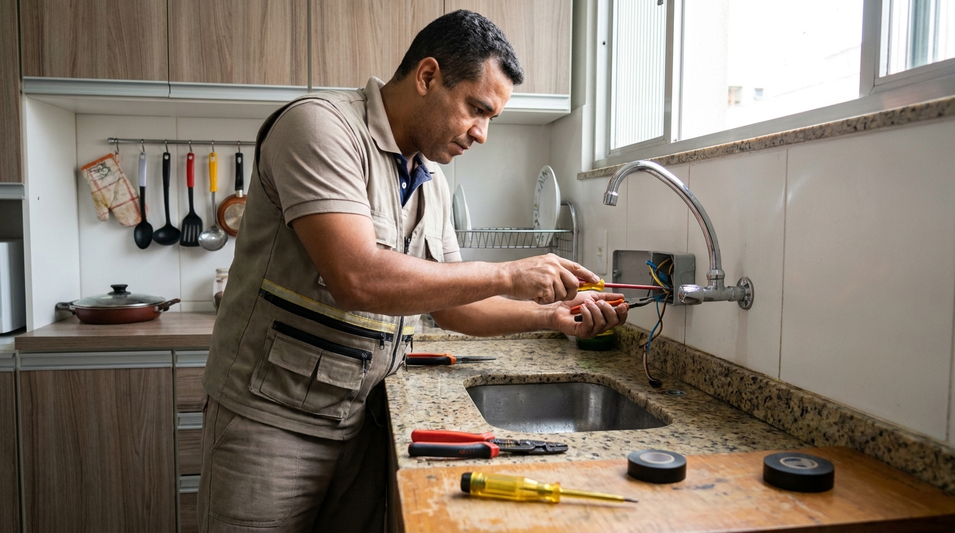 Instalação em Cozinha ou Área Gourmet em Barueri‑SP