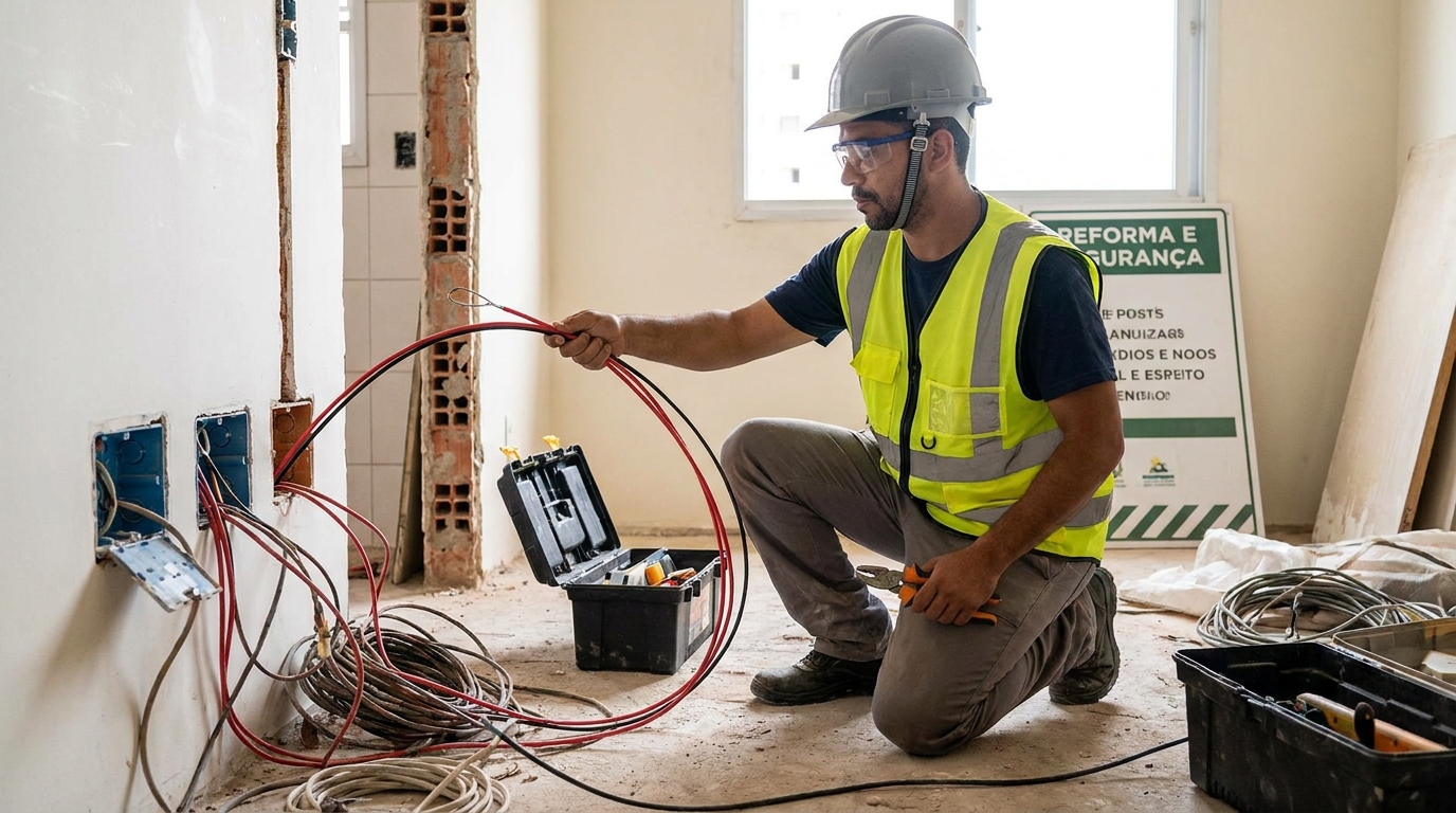 Substituição de Fios Antigos em Barueri‑SP